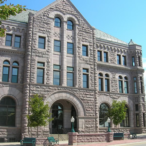 Photograph of the County Courthouse in Sioux Falls, SD 